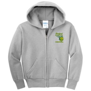 Port & Company ® - Youth Core Fleece Full-Zip Hooded Sweatshirt.