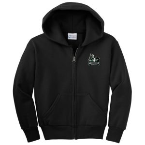 Port & Company ® - Youth Core Fleece Full-Zip Hooded Sweatshirt.